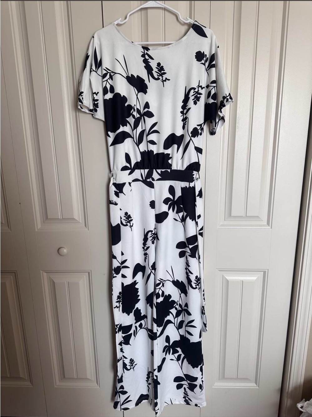 Black & White Floral Romper